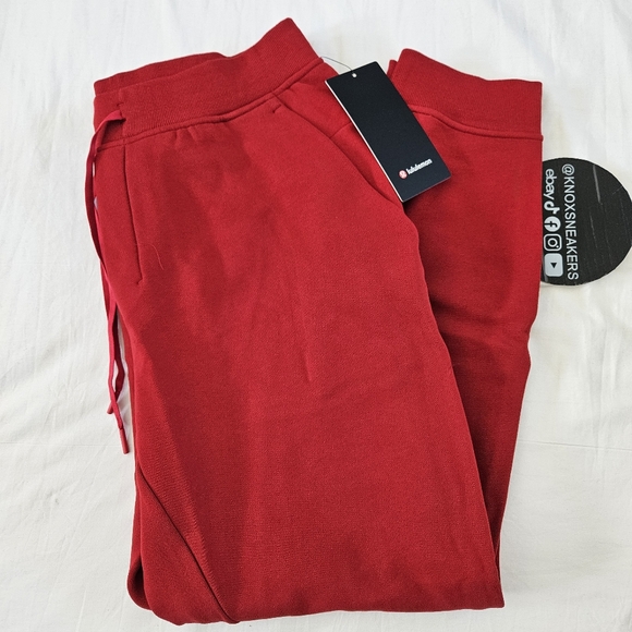 lululemon athletica Other - Lululemon Classic Fit Fleece Jogger CLCN College Crimson Pants Men's Size Large